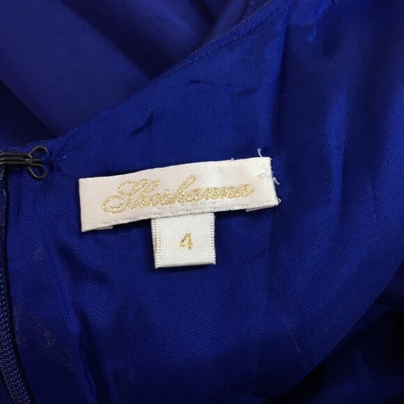 Shoshanna Royal Blue Open Flare Dress Size 4 - Picture 15 of 15